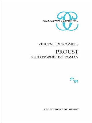 cover image of Proust. Philosophie du roman